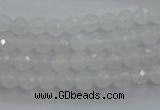 CWH02 15.5 inches 6mm faceted round white jade beads wholesale