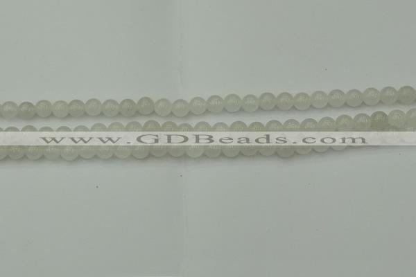 CWH50 15.5 inches 4mm round white jade beads wholesale