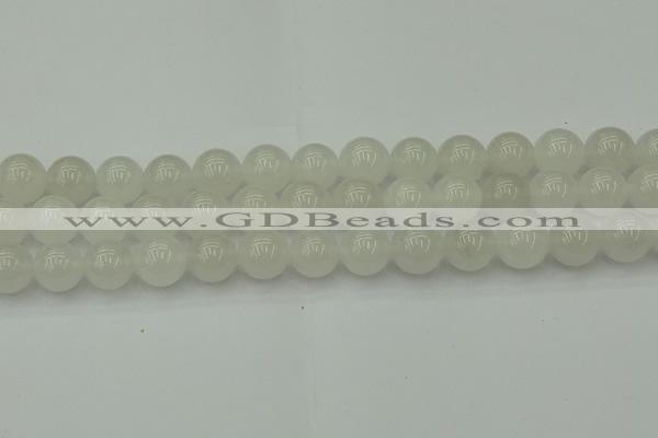 CWH55 15.5 inches 14mm round white jade beads wholesale