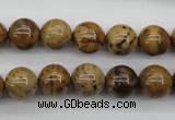 CWJ253 15.5 inches 10mm round wood jasper gemstone beads wholesale