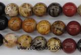 CWJ282 15.5 inches 9mm round wood jasper gemstone beads wholesale