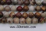 CWJ400 15.5 inches 4mm round wood jasper gemstone beads wholesale