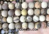 CWJ446 15.5 inches 16mm round matte wood jasper beads wholesale