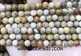 CWJ451 15.5 inches 6mm faceted round wood jasper beads wholesale