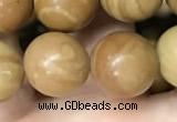 CWJ514 15.5 inches 12mm round wooden jasper beads wholesale