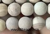 CWJ521 15.5 inches 6mm round matte wooden jasper beads wholesale