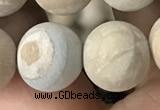 CWJ525 15.5 inches 14mm round matte wooden jasper beads wholesale