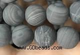 CWJ558 15.5 inches 8mm round matte coffee wood jasper beads wholesale