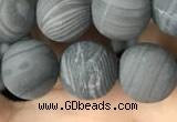 CWJ559 15.5 inches 10mm round matte coffee wood jasper beads wholesale