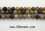 CWJ584 15.5 inches 12mm round wooden jasper beads wholesale