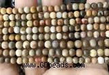 CWJ590 15.5 inches 4mm round wood jasper beads wholesale