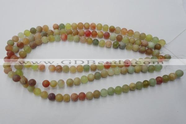 CXJ112 15.5 inches 8mm round dyed New jade beads wholesale