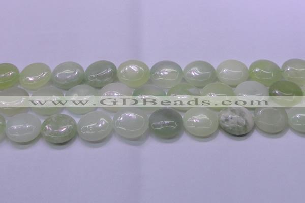 CXJ228 15.5 inches 25mm flat round New jade beads wholesale