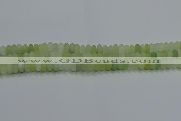 CXJ312 15.5 inches 6*10mm rondelle matte New jade beads wholesale