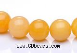 CYJ02 16 inches 6mm round yellow jade gemstone beads Wholesale