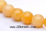 CYJ04 16 inches 10mm round yellow jade gemstone beads Wholesale