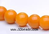 CYJ11 16 inches 8mm round yellow jade gemstone beads Wholesale