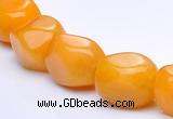 CYJ19 13*18mm irregular yellow jade gemstone beads Wholesale