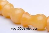 CYJ26 12*20mm lamp shape yellow jade gemstone beads Wholesale