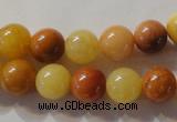 CYJ263 15.5 inches 10mm round mixed color yellow jade beads wholesale