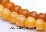 CYJ32 8*8mm bread shape yellow jade gemstone beads Wholesale