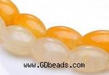 CYJ34 16 inch 10*14mm rice yellow jade gemstone beads Wholesale