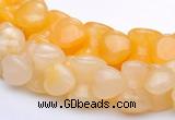 CYJ42 16 inch 9*12mm dumbbell-shaped yellow jade gemstone beads