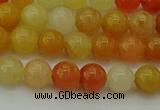 CYJ621 15.5 inches 6mm round yellow jade beads wholesale