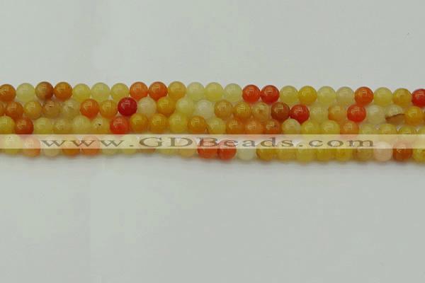 CYJ621 15.5 inches 6mm round yellow jade beads wholesale