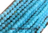 CYJ673 15 inches 4mm round dyed yellow jade beads wholesale