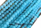 CYJ674 15 inches 6mm round dyed yellow jade beads wholesale