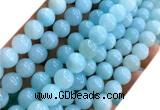 CYJ676 15 inches 10mm round dyed yellow jade beads wholesale