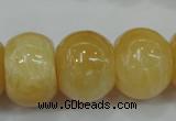 CYJ68 15.5 inches 18*25mm rondelle yellow jade beads wholesale