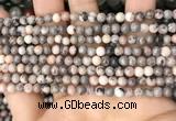 CZJ296 15.5 inches 4mm round pink zebra jasper beads wholesale