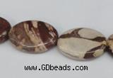 CZJ358 15.5 inches 18*25mm oval zebra jasper beads wholesale