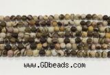 CZJ420 15.5 inches 4mm round Australian zebra jasper beads wholesale