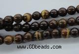 CZJ69 15.5 inches 6mm round iron zebra jasper beads wholesale