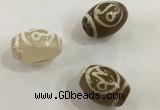 DZI306 10*14mm drum tibetan agate dzi beads wholesale