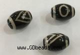 DZI327 10*14mm drum tibetan agate dzi beads wholesale