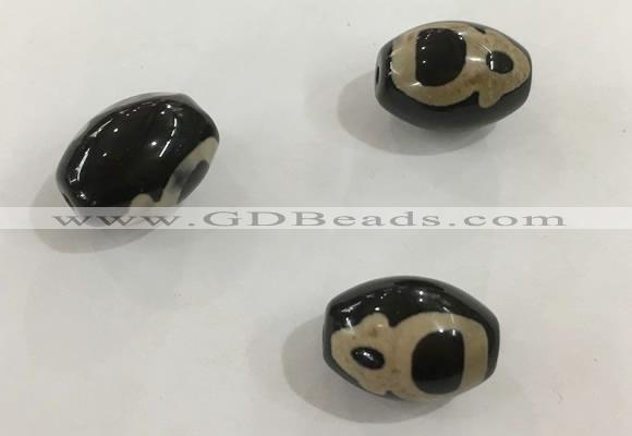 DZI333 10*14mm drum tibetan agate dzi beads wholesale