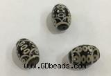 DZI342 10*14mm drum tibetan agate dzi beads wholesale