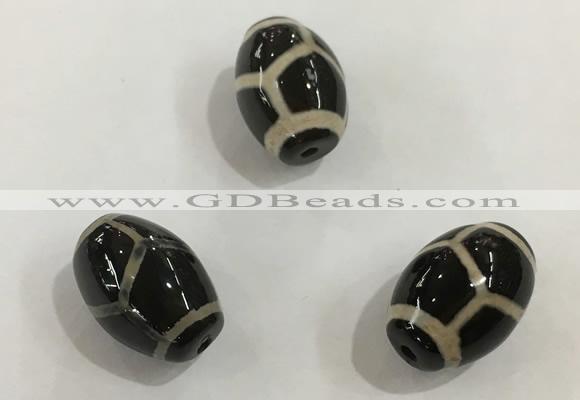 DZI350 10*14mm drum tibetan agate dzi beads wholesale