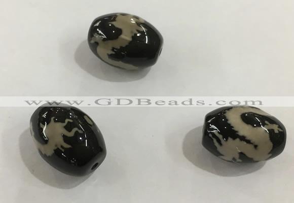 DZI355 10*14mm drum tibetan agate dzi beads wholesale