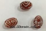 DZI372 10*14mm drum tibetan agate dzi beads wholesale