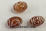 DZI378 10*14mm drum tibetan agate dzi beads wholesale