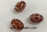 DZI379 10*14mm drum tibetan agate dzi beads wholesale