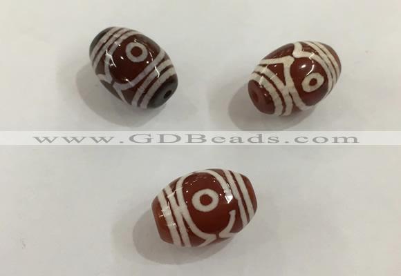 DZI397 10*14mm drum tibetan agate dzi beads wholesale