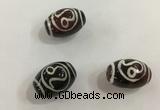 DZI409 10*14mm drum tibetan agate dzi beads wholesale