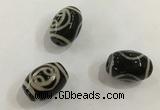 DZI410 10*14mm drum tibetan agate dzi beads wholesale