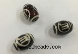 DZI411 10*14mm drum tibetan agate dzi beads wholesale